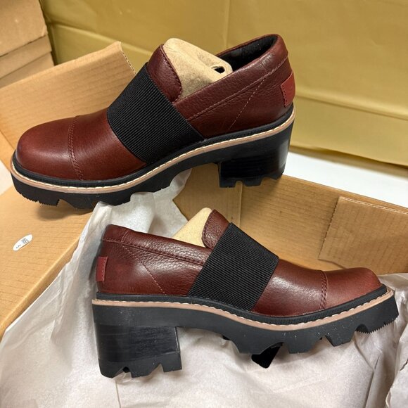 SOREL Joan Now Women's Loafer Spice/Black Boots Size 10.5 - Picture 1 of 6